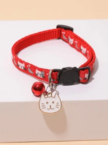 1 pieza Collar para mascotas diseño de gato de dibujos animados para perros y gatos - Multicolor - Ver 10