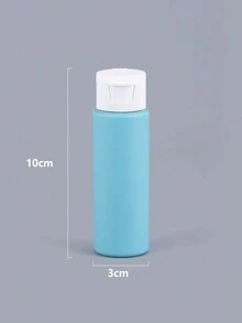 4 件 50ml 挤压旅行瓶套装，防漏便携式可再填充和挤压洗发水、乳液和洗漱用品，便携式化妆品乳液洗发水储存容器，带翻盖化妆品空液体容器便携式工具补充装 - 彩色 - 查看 4