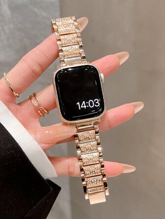 1 件女士时尚迷人不锈钢金属表带兼容 表带 40 毫米 Ultra2 49 毫米 44 毫米 45 毫米 46 毫米 41 毫米 42 毫米 38 毫米腕带手链兼容 Watch Series 10 SE 9 8 7 6 5 4 3 2 1 配件