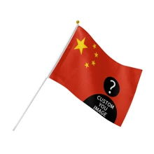 Banderas de mano personalizadas de doble cara, banderas nacionales personalizadas basadas en sus fotos, banderas de agitar a mano para eventos, banderas de agitar a mano con nombre de equipo personalizado, apropiadas para fiestas, partidos, aniversarios, regalos - multicolor - Ver 10