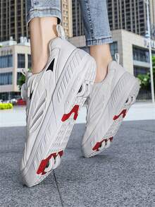 2024 新款 4 轮 Heelys 溜冰鞋，适合青少年男孩和女孩，带步行鞋底的轮滑鞋 - 白色 - 查看 9