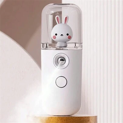 1pc Nano Mist Facial Humidifier, Compact & Cute, Portable, USB Rechargeable, Can Be Used With Diluted Liquids