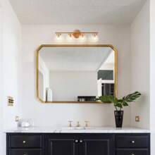 4-Lights Bathroom Vanity Light Gold Wall Scones Vanity Lighting Fixtures Wall Lamps For Bedroom - 金色 - 查看 9