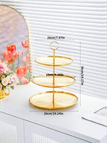 1pc 2-3 Tầng Đế đựng bánh cupcake màu vàng, Tháp bánh cupcake bằng kim loại Giá đựng tráng miệng nhiều tầng màu vàng Đế đựng bánh cupcake nhiều tầng màu vàng Khay đựng đồ dùng bằng vàng dùng cho tiệc cưới, sinh nhật, trang trí bàn tráng miệng ngày lễ Quà tặng Giáng sinh - Vàng - Xem 12
