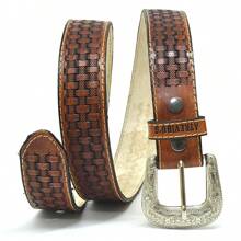 Country Belt Balaio In Leather Atrevidu's Cowboy CowgirlCasualPartyVintageGenuine Leather - 亮橙色 - 查看 4
