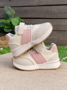 Kids' Soft Sole Sneakers, Fashionable Casual Shoes For Boys And Girls, Anti-Slip Infant Toddler First Walking Shoes - Pink - View 4