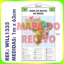 Brazil Map School Banner Support Material Ref.Will1335, School Educational Panel, Poster For Teacher Use In The Classroom. - 均碼 - 查看 3