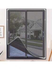 1pc/Pack Encrypted Window Screen Anti-Mosquito Self-Adhesive Window Screen Suitable For Living Room, Bedroom, Kitchen, Bathroom, Home Decor, Room Decor - White - View 5