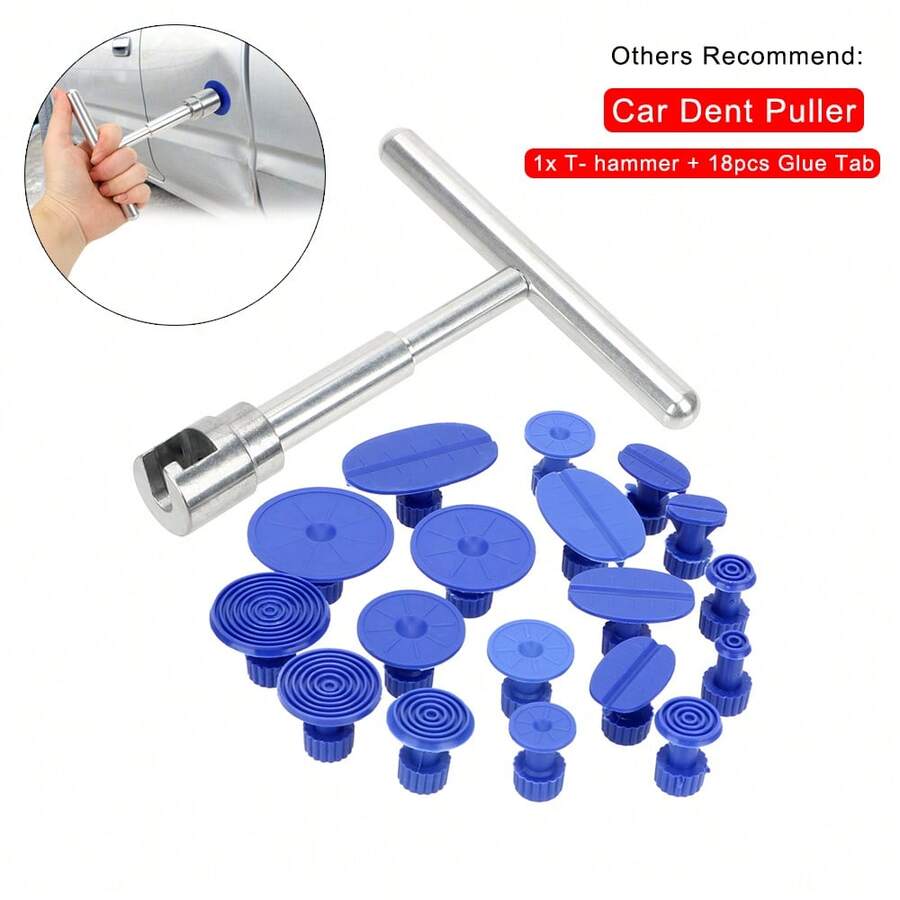Hail Pit Sagging Repair Kit Car Dent Repair Puller Universal Sheet Metal Plastic Suction Cup Car Repair Tools - Blue - View 1