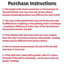 1 件 22 英寸可爱重生婴儿娃娃全身柔软硅胶乙烯基女孩长发和可爱连衣裙防水娃娃玩具适合生日和圣诞节礼物 - 3 种款式 - 彩色 - 查看 11