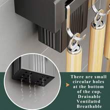 Stainless Steel Knife Holder, Multipurpose Kitchen Rack, Wall-Mounted Chopstick Holder And Knife Storage Kitchen Items Kitchen Accessories Kitchen Tools - Multicolor - View 8