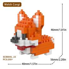 Pet Dog Cute Border Collie Corgi Teddy Toy Building Blocks Gift Ornaments Room Decoration,Border Collie,Corgi,Building Blocks,Mini Schnauzer,Cavalier Dog - SCB8841 - View 21