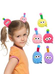 5 szt. wielokolorowych, uroczych spinek do włosów 3D Twist, zabawne akcesoria do włosów dla dziewczynek, festiwale, imprezy, prezenty