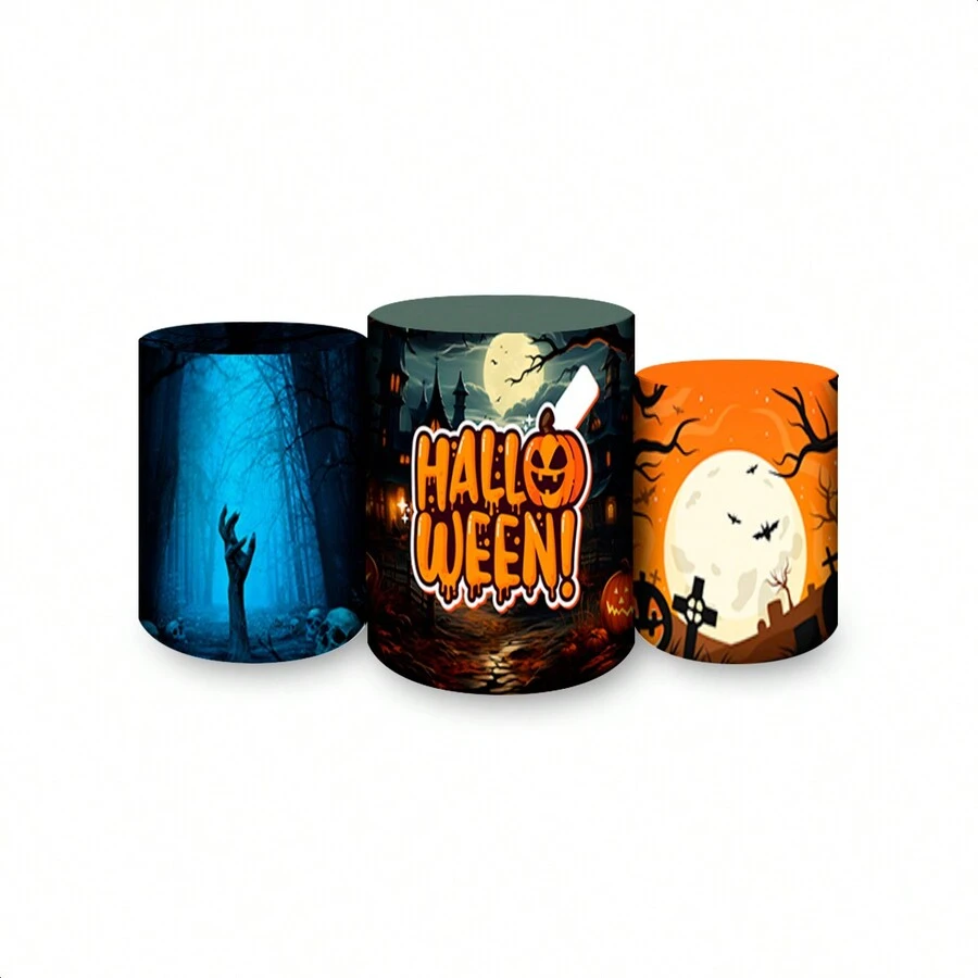 Trio Kit Sublimated Cylinder Decorative Covers Party And Birthday Decoration Various Themes Halloween Party Dark Fantasy Suspense Fear - 汽缸蓋 642 - 查看 1