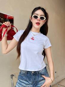 Women T-Shirts - 白色 - 查看 3