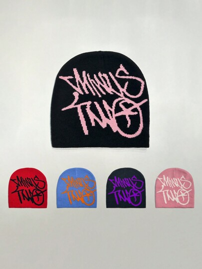 قبعة صوفية مطرزة بحرف شخصي، قبعة شارع كاجوال للحماية من الشمس مناسبة للربيع والخريف والسفر والشاطئ، طراز Y2K للشباب