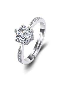 1pair/1pc High Quality Certified Love Couples Wedding Ring Set, Wedding Rings - Multicolor - View 5