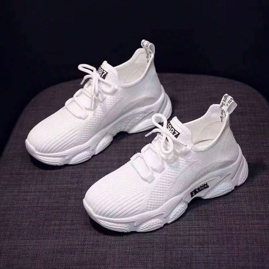 Women's Casual Sneakers - 白色 - 查看 1