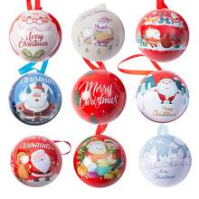 Christmas Candy Box, Decorative Ornament,  Ball, Creative Hanging Iron Ball, Christmas Supplies Ornament, Christmas Tree Decorations