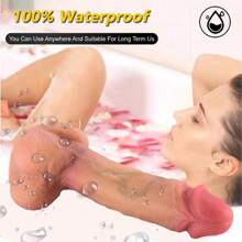 Weicher, sexy Riesendildo, Hautgefühl, realistischer Penis für Frauen, großer Schwanz, Doppel-Silikondildo mit Saugnapf, Analplug, Vaginalstimulator
