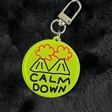 6 件插画涂鸦字母小狗设计亚克力钥匙扣耳机盒吊坠 S 情人节汽车配件包饰学校卡通可爱哥特 Y2k 圣诞节礼物创意包饰挂绳带身份证夹汽车配件包饰