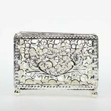 1 pièce Porte-serviette carré en métal électrolysé de 9,5 * 5 cm, porte-serviette, porte-serviette créatif, tissu vertical pour restaurant occidental
