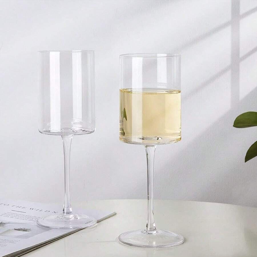 1个/6个可拆卸14盎司葡萄酒杯高脚杯高档水晶玻璃香槟杯高脚杯套装 - 彩色 - 查看 1