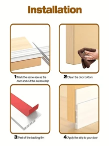 Doorway Bottom Seal Strip, Draft Stopper, Door Sealing Strips, Moisture-Proof Door Bottom Seal - For Sound Insulation, Draft Proofing, Dust Proof
