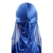 Bandana Durag Dureg Cap Toca Waves Dread Trap Rap Colors - Xanh đậm - Xem 2