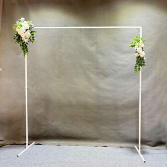 6.5ft Iron Square Wedding Arch, Wedding Backdrop Decor, Stage Prop, Party & Christmas Decoration