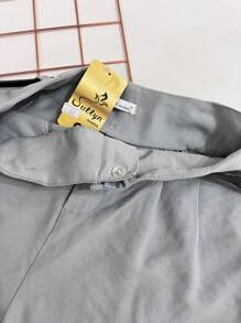 Marrant Shorts With Belt And High Waist Pocket - 淺灰色 - 查看 4