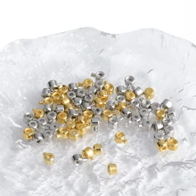 10 件装 4 毫米纯铜高压锅定位珠 - 适用于 DIY 手工手链、项链首饰制作配件 - 一袋 - 查看 6