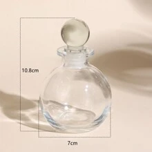1 件 3.38 盎司玻璃香水瓶，芳香疗法可再填充容器，无香味，客厅装饰花瓶 - 無色 - 查看 4