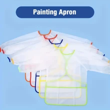 1/2/4pcs Kids Painting Apron, Children's Art Smock, Waterproof Long Sleeve Kids Apron With 3 Pockets, Suitable For Painting, Baking, Feeding, Ages 3-10 - Multicolor - View 1