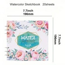 优质 300G 加厚水彩素描本方形活页艺术垫，适用于绘画和涂鸦学校办公用品返校、母亲节、妈妈的礼物