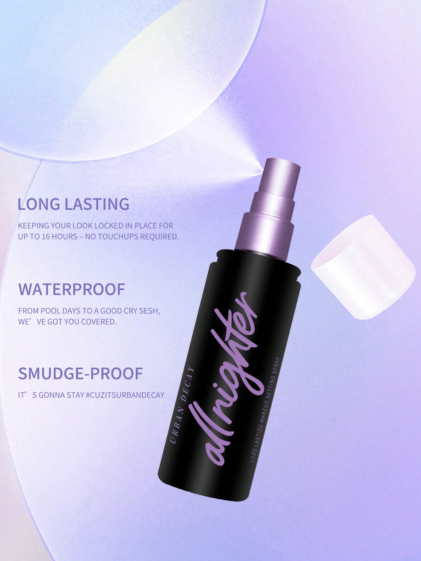 Urban Decay رذاذ تثبيت مكياج طويل الأمد All Nighte...