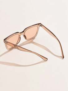 1pc Women's Fashion Large Frame Square Minimalist Casual Outdoor Sun Glasses, Suitable For Daily & Holiday Wear Beach Accessories For Women Sun Glasses Sunglasses Shades Basics And Suit For Sweater Jeans Sweatpants Hoodie Jackets Dress And Long Sleeve Shirt Fashionable Shade Elegant Outfit Family Outings Travel Vacation Holiday For Summer Beach Vacation,Outdoor,Travel