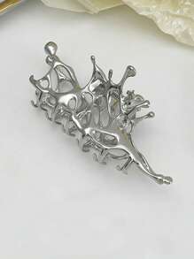 Agrafe de păr lichide metalice elegante de Halloween pentru păr gros, accesorii elegante pentru păr cu gheare pentru femei