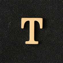 1pc Personalized 26pcs English Letter Metal Lapel Pin, Silver Color, Suitable For Jacket Or Sweater Decoration, Everyday Wear For Couples - Brooch - View 28
