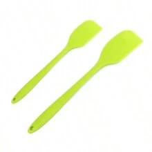 1PC/2PCS/3PCS Silicone Scraper Baking Cream Spatula High-Temperature Resistant Cake Scraper Integrated Butter Scraper