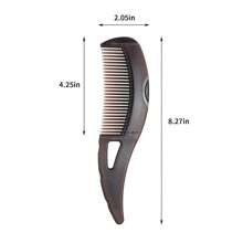 Lược trị gàu sáng tạo, Lược năng lượng, Lược chải tóc có nút nhấn bằng nhựa để mát-xa da đầu và loại bỏ bụi bẩn, Lược chăm sóc da đầu có tay cầm tiện dụng dành cho nam giới - màu nâu - Xem 2