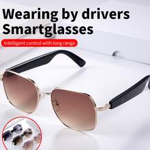 1 副男女通用智能眼镜，带音乐功能，适合跑步海滩配件女士眼镜遮阳镜 - 漸茶色 - 查看 3
