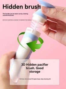 婴儿奶瓶刷 奶嘴清洁刷 尼龙奶瓶刷 水瓶清洁刷 长柄旋转杯刷 保温杯清洁刷