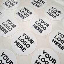 Adesivi logo personalizzati, etichette logo aziendali rotonde, adesivi di marca circolari, etichette aziendali - adesivi personalizzati, etichette personalizzate, Natale, calendario festivo