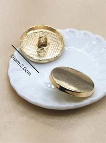 5pcs Solid Zinc Alloy Button - Gold - View 2