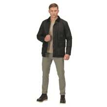 Regatta Mens Pensford Waxed Jacket (Black) - Black - View 3
