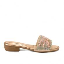 MISSISSIPI WOMEN'S CLOG FLAT SLIDE SANDAL - Màu be - Xem 2