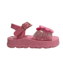 Papete Infantil Slide Baby Rabbit Sandal 19 To 26 Light And Comfortable Rabbits Beautiful Colors Super Promotion - 淺粉色 - 查看 3