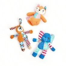 1pc Đồ chơi nhồi bông cho thú cưng Đồ chơi mọc răng cho chó Đồ chơi tương tác âm thanh cho thú cưng - Nhiều màu - Xem 3