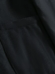 Men's Stand Collar Double Pocket Single-Breasted Coat, For Fall Winter